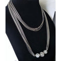 DAVID YURMAN 8-Strand Diamond Quatrefoil Ball Tapestry Necklace 42" RARE!