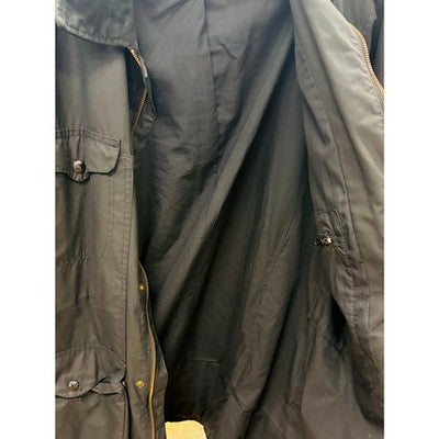 Filson Black Men's Zip Button Up The Explorer Cover Cotton Cloth Jacket - Medium