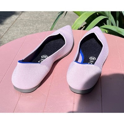 ROTHY’S Purple Knit Pointed Toe Ballet Flat Shoes Sz. 9