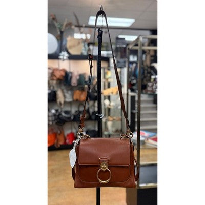 SOLD! CHLOE Caramel Brown Tess Small Day Bag Leather Top Handle Handbag NEW!