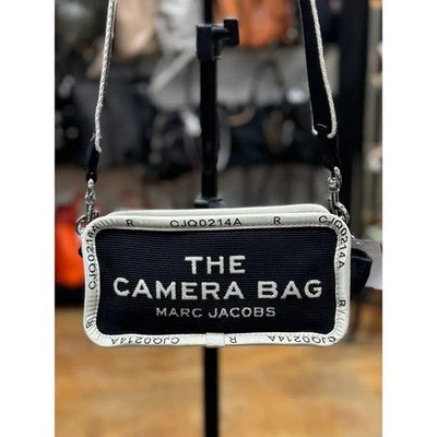 Marc Jacobs Black & White Canvas Crossbody The Camera Bag