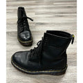 Vintage 90’s Dr. Martens Black Leather 1460 Combat England MIE (Rare) Boots Sz. 5