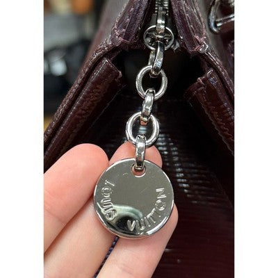SOLD! LOUIS VUITTON BREA MM Electric Burgundy Patent EPI Leather Handbag