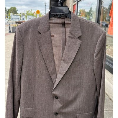 Ermenegildo Zegna Brown Plaid Men's Zero Weight Blazer Sport Coat Jacket Sz. 54R