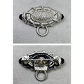 Judith Ripka Sterling Silver 925 CZ Onyx Enhancer Brooch Pendant
