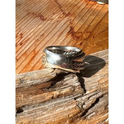 SOLD! DAVID YURMAN Sterling Silver 925 Twisted Cable Crossover Ring Sz. 6 1/2