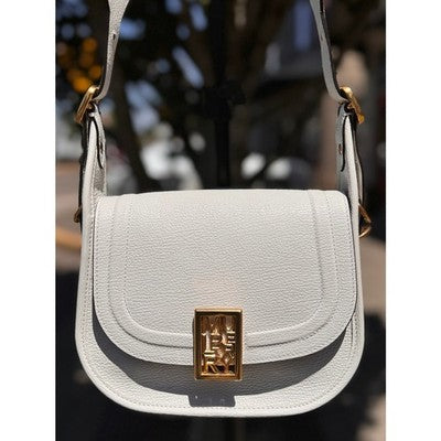 SOLD! MULBERRY White Sadie Satchel Pebbled Leather Gold Hardware Bag