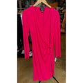 ST. JOHN Black Label Red Evening Knotted Swoop Dress Red Dress Sz. 12