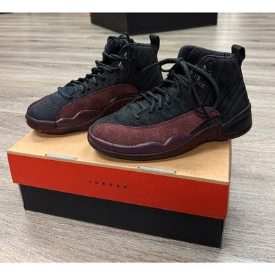 NIKE Air Jordan 12 Retro A Ma Maniere Black & Red Shoes DV6 sz. 6 1/2