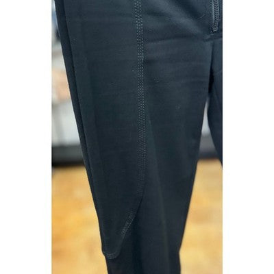Y2K GUCCI Black Paneled Skinny Zip Back Pockets & Ankles Belted Pants Sz. 38