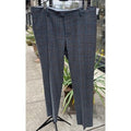 Marco Pescarolo NAPOLI Blue & Grey Wool Men's Slim 80 Pants Sz. 54