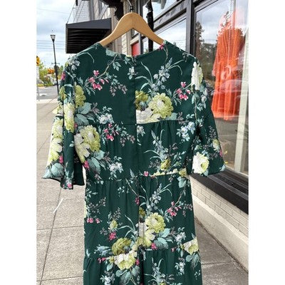 TUCKERNUCK Green & White Hyacinth Dress - Medium