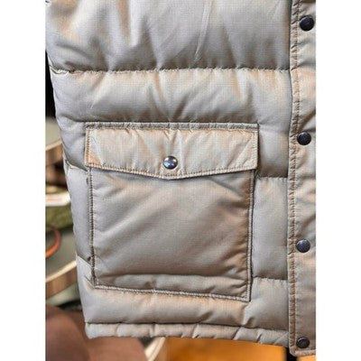 Patagonia Blue & Tan Men's Puffer Two-Tone Down Bivy Vest - Medium