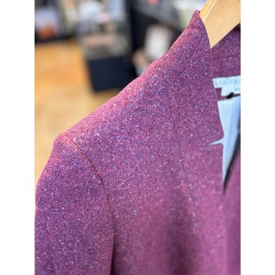 VERONICA BEARD Raspberry Wool Blend Blazer Farley 1 Button Up Jacket - Small