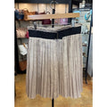 Dolce & Gabbana Tan & Black Belted Pleated Vintage Skirt NEW! Sz. 40