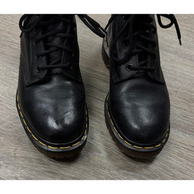 Vintage 90’s Dr. Martens Black Leather 1460 Combat England MIE (Rare) Boots Sz. 5
