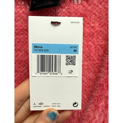 NIKE Pink Men’s Air Jordan Cardigan Aster Pink Unisex Sweater (New w/tags) - Medium
