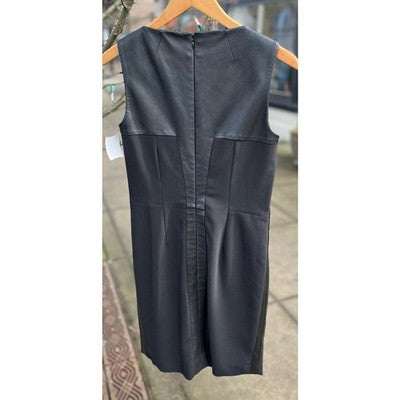 Yves Saint Laurent Fully Lined Leather Panelled Mondrian Women's Dress Sz. 38