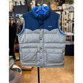 Patagonia Blue & Tan Men's Puffer Two-Tone Down Bivy Vest - Medium