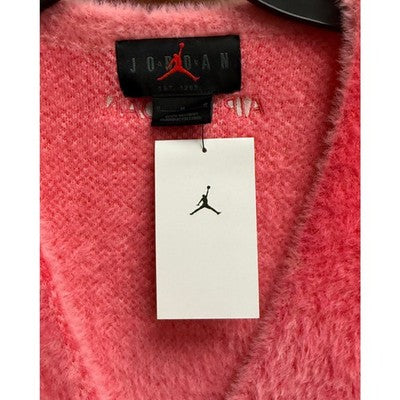 NIKE Pink Men’s Air Jordan Cardigan Aster Pink Unisex Sweater (New w/tags) - Medium