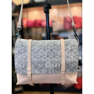MIN & MON Harold Fanny Pack Groovy Reversible Leather Crossbody Bag