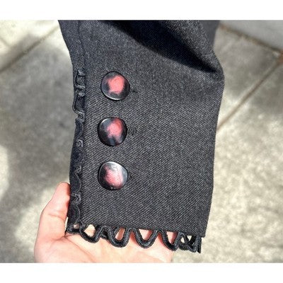 Vintage VALENTINO + Patty Ann Exclusives Grey Wool Skirt Suit Size 10
