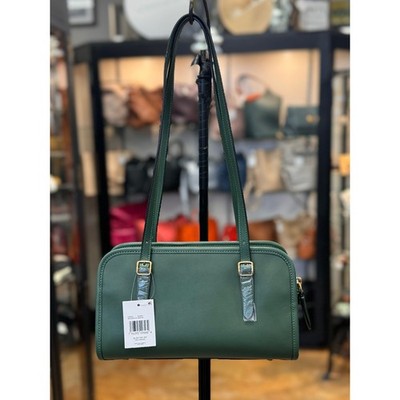 SOLD! COACH Hunter Green Glovetanned Leather Swing Zip Bag CM565 New w/Tags