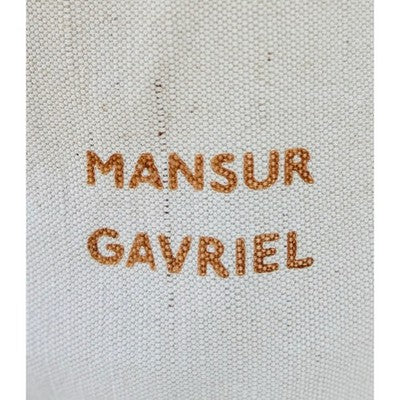 MANSUR GAVRIEL Cream & Yellow Canvas Leather Seashells Tote Shells Pascucci Bag