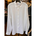 ORLEBAR BROWN White Men's Long Sleeve Linen Button-Up Shirt - XXL