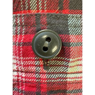 Ralph Lauren RRL Double R Red & Grey Men's Flannel Button Up Shirt - XL