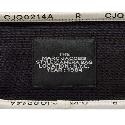Marc Jacobs Black & White Canvas Crossbody The Camera Bag