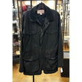 Filson Black Men's Zip Button Up The Explorer Cover Cotton Cloth Jacket - Medium