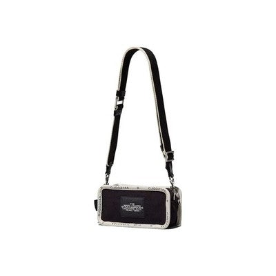 Marc Jacobs Black & White Canvas Crossbody The Camera Bag