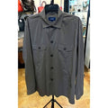 ETON CONTEMPORARY Grey Men’s Button Casual Cotton Light Weight Shacket Shirt - XL