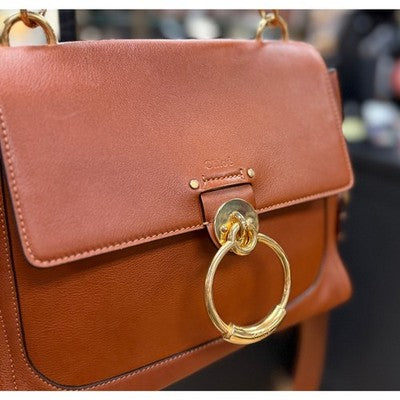 SOLD! CHLOE Caramel Brown Tess Small Day Bag Leather Top Handle Handbag NEW!