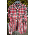 Ralph Lauren RRL Double R Red & Grey Men's Flannel Button Up Shirt - XL