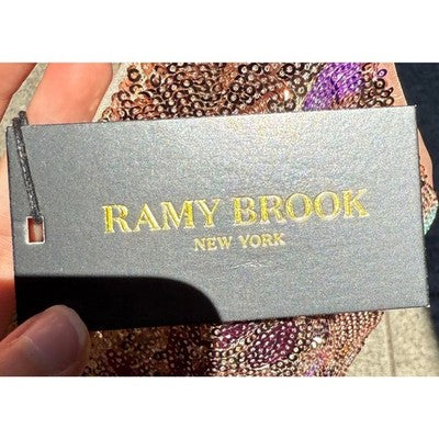 RAMY BROOK Sz. 8 Gold & Pink Axel Dress - New w/tags