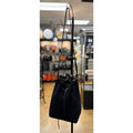 MANSUR GAVRIEL Italy Black Suede Leather Bucket Crossbody Bag w/ Wristlet