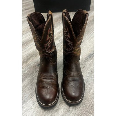 Justin Brown Men's Western Leather Driller 11" Waterproof Cowboy Boots Sz. 13