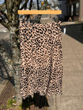 alice + olivia Animal Print Velvet Detail Skirt - Medium