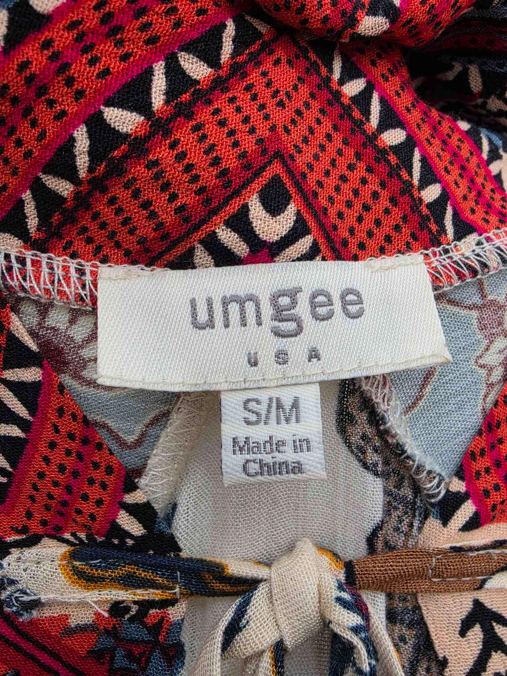 umgee Boho Longsleeve Patchwork Floral Kimono Sz. S/M