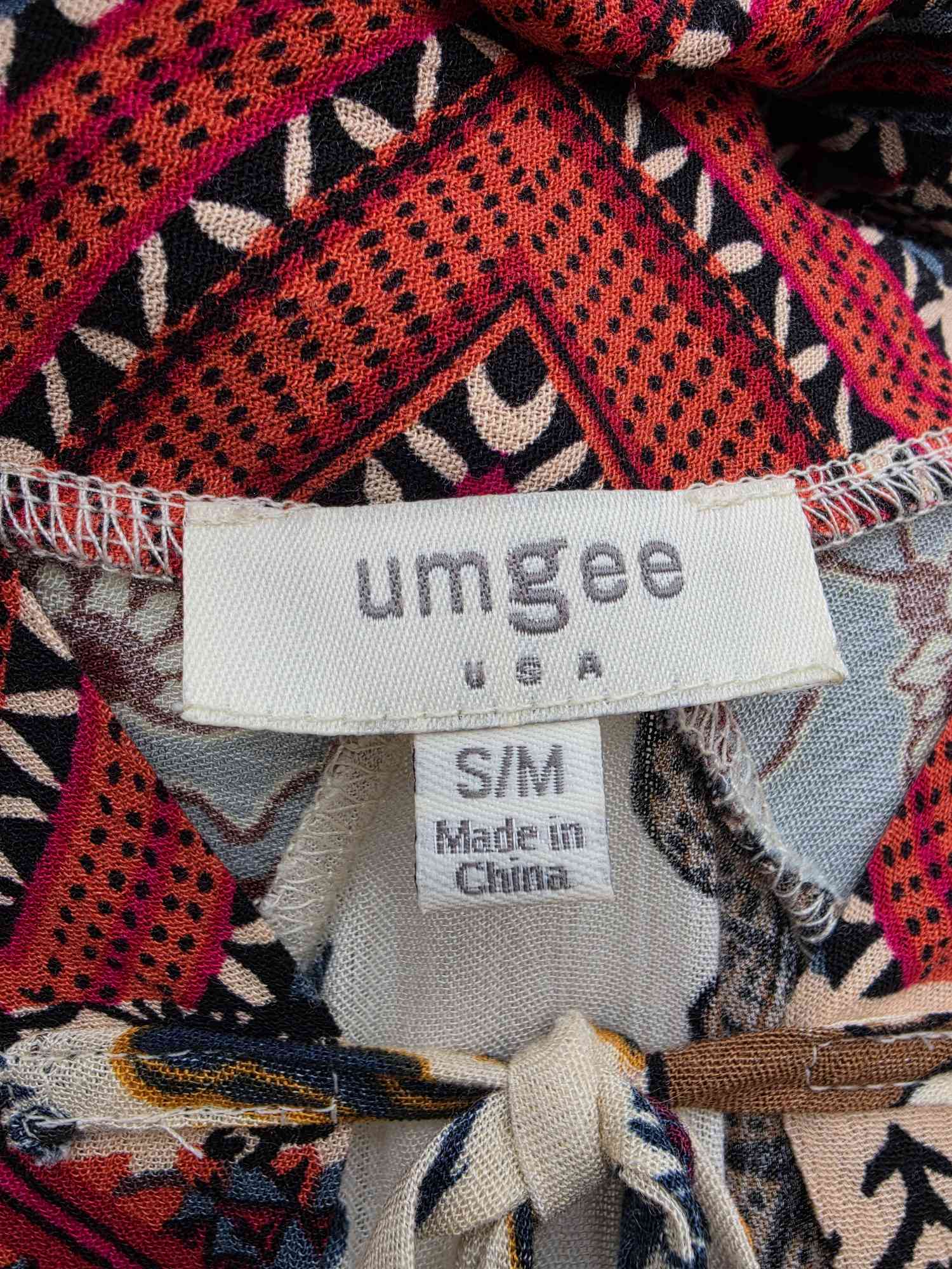 umgee Boho Longsleeve Patchwork Floral Kimono Sz. S/M
