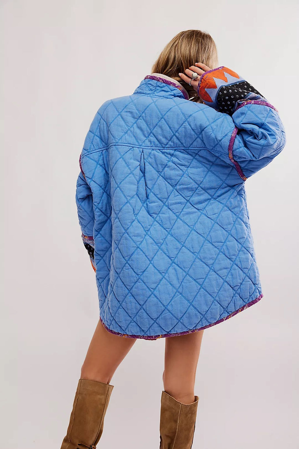 SOLD! Free People Winnie Jacket in Blue Combo - Small