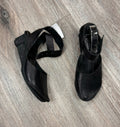 trippen Black Leather Ankle Wrap Shoes Sz. 9