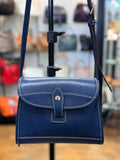 DOONEY & BOURKE Blue Saffiano Leather Fold Over Crossbody