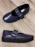 VANS Scarpe Mary Jane Creeper Navy Shoes (New) Sz. 8