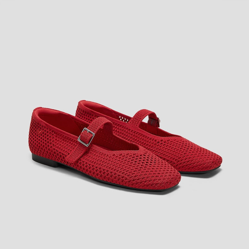 VIVAIA Square Toe Mary Jane’s Margot Slip-On Shoes Sz. 38 / 7.5 NEW!