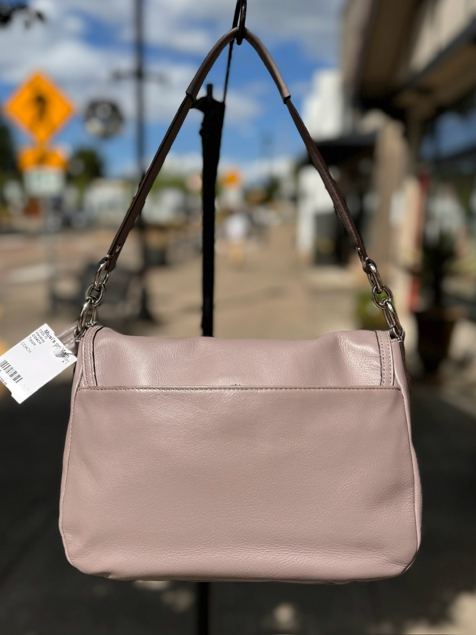 COACH Taylor Flap Leather Shoulder Bag