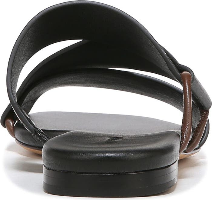 VINCE. Black Leather Dylan Slide Sandals Sz. 8