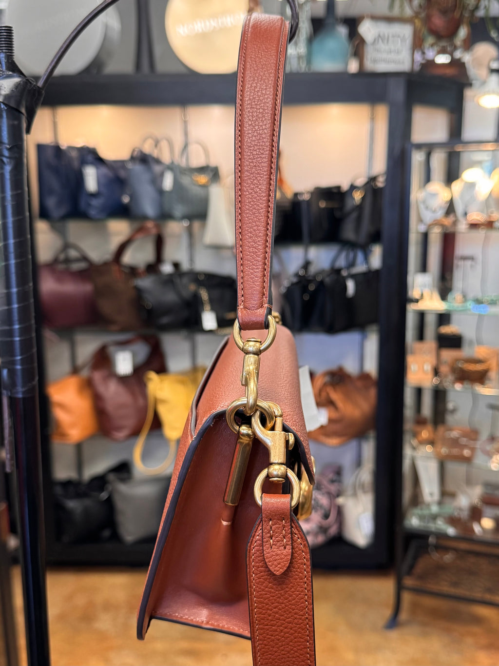 COACH Brown Leather Tabby 2Way Shoulder Bag